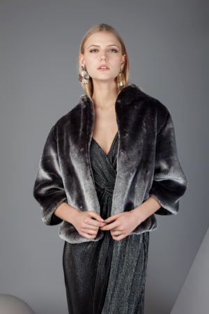 chaqueta de pelo sintético