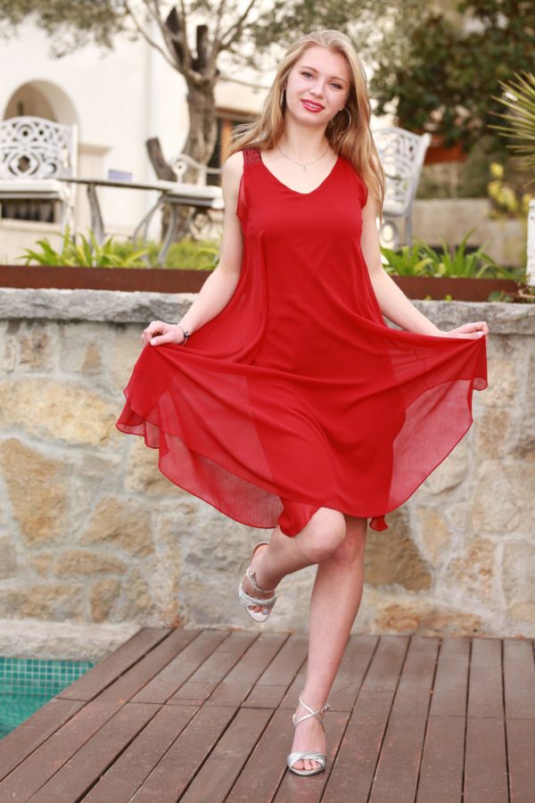 vestido ariana rojo 2